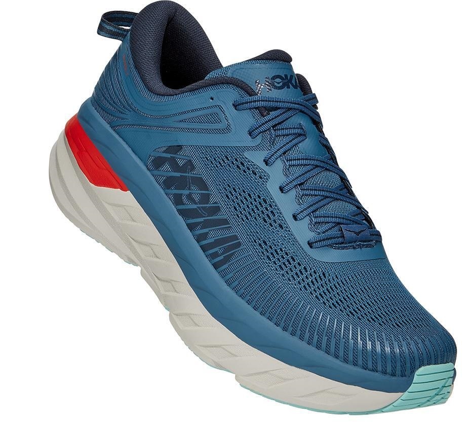 

Кроссовки мужские Hoka Bondi 7 синие 9 US, Синий, Bondi 7 WIDE