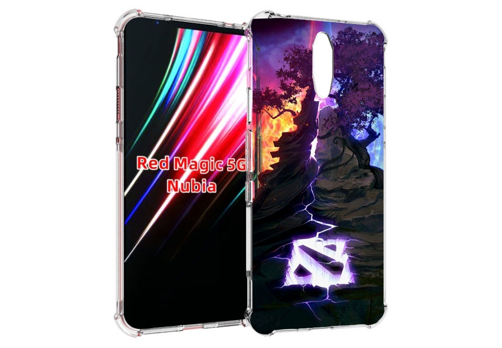 

Чехол MyPads dota 2 логотип для ZTE Nubia Red Magic 1 5G, Прозрачный, Tocco