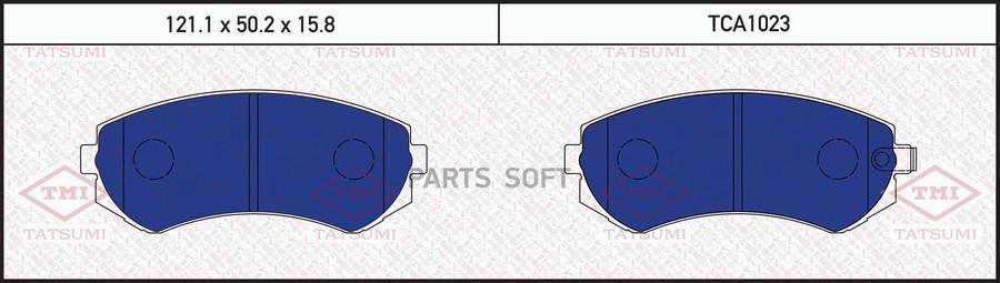 

Колодки тормозные дисковые передние NISSAN Almera/Patrol 97-> TATSUMI