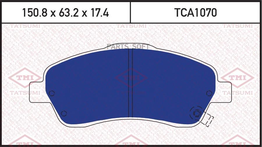 

Колодки тормозные дисковые передние TOYOTA Avensis/Corolla Verso 04-> TATSUMI