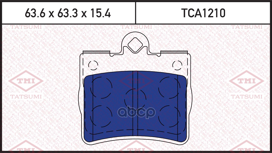 

Колодки тормозные дисковые задние MERCEDES W202/W210 96-> TATSUMI