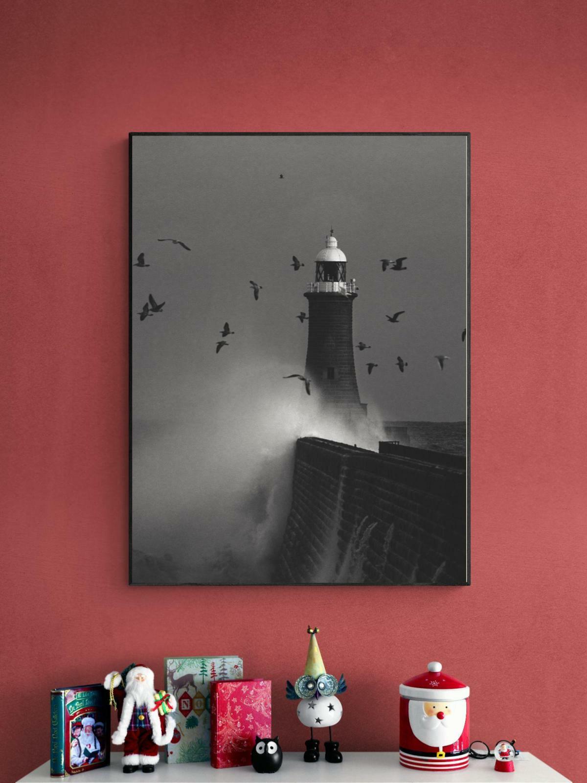 фото Плакат "просто постер" ночной маяк 90x120 в подарочном тубусе простопостер
