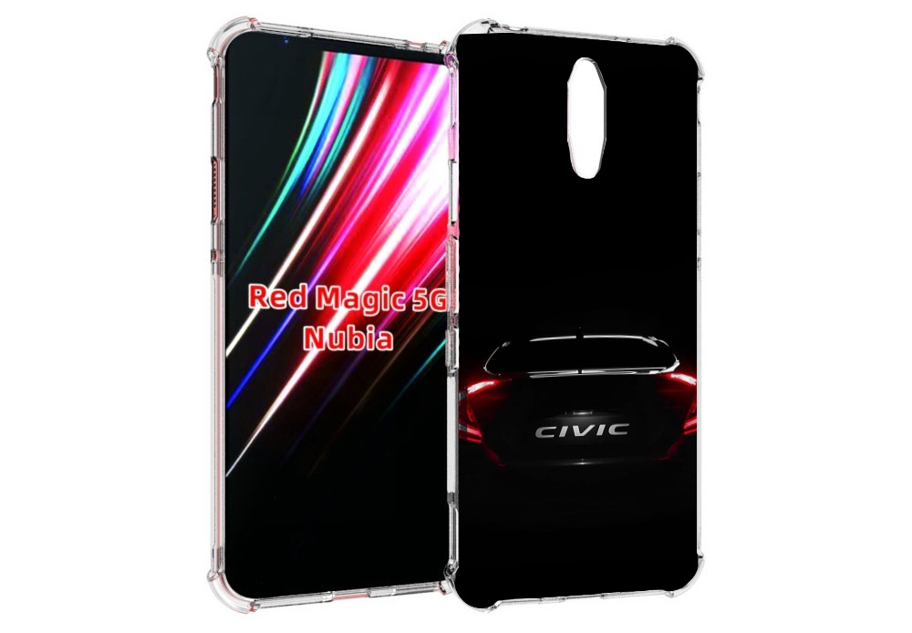 

Чехол MyPads honda хонда 2 для ZTE Nubia Red Magic 1 5G, Прозрачный, Tocco
