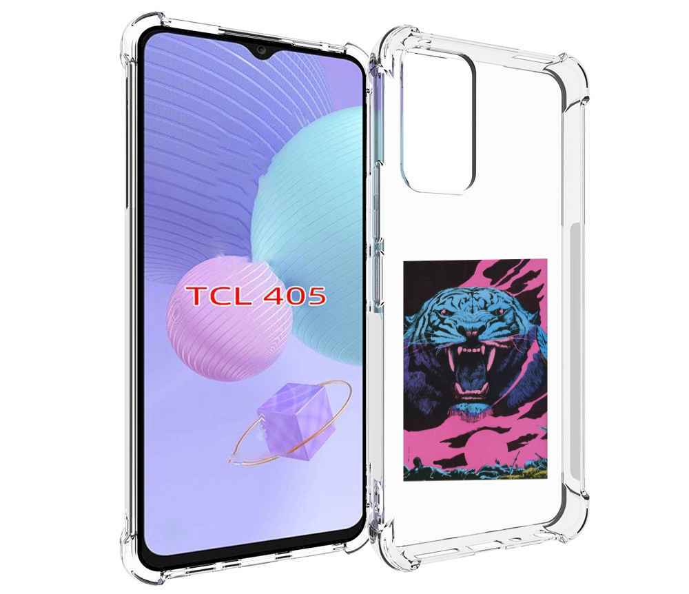

Чехол MyPads лев с розовыми зубами для TCL 405, Tocco