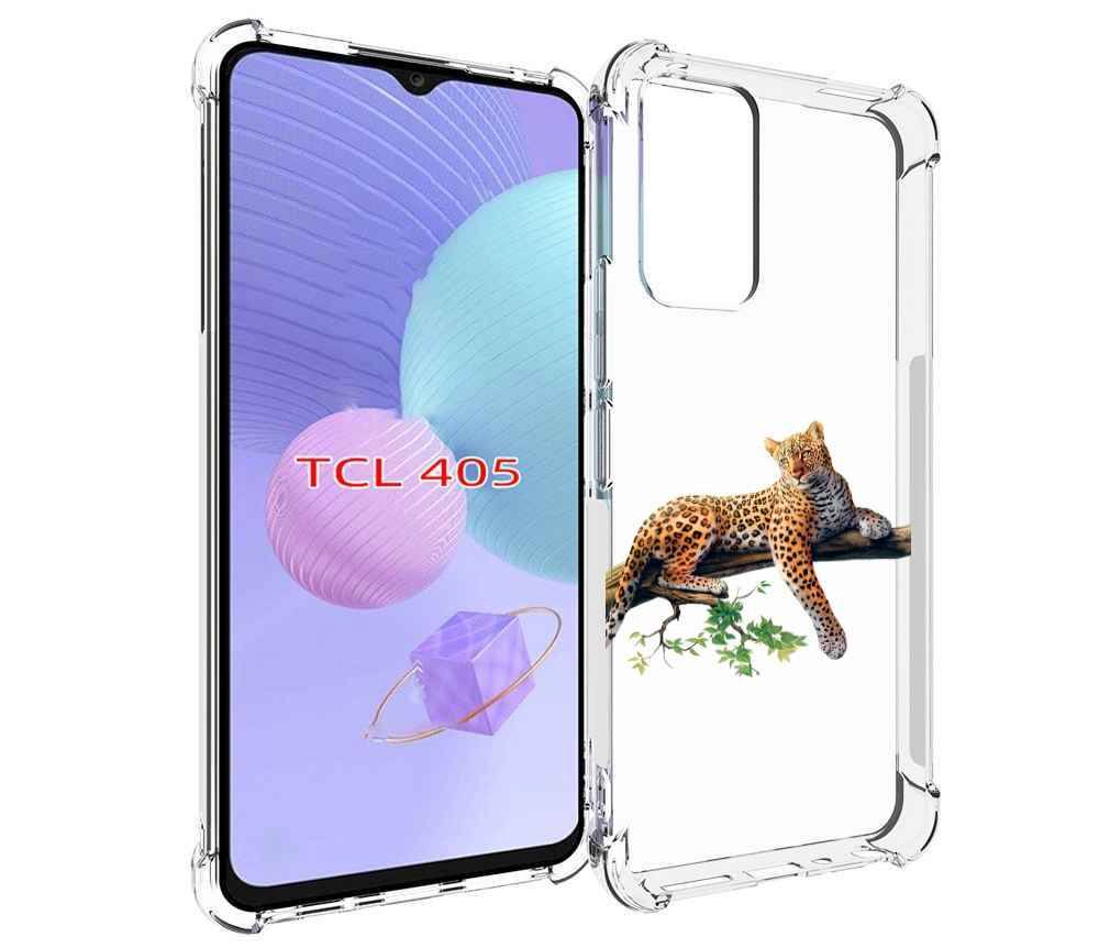 

Чехол MyPads леопард-на-дереве детский для TCL 405, Tocco