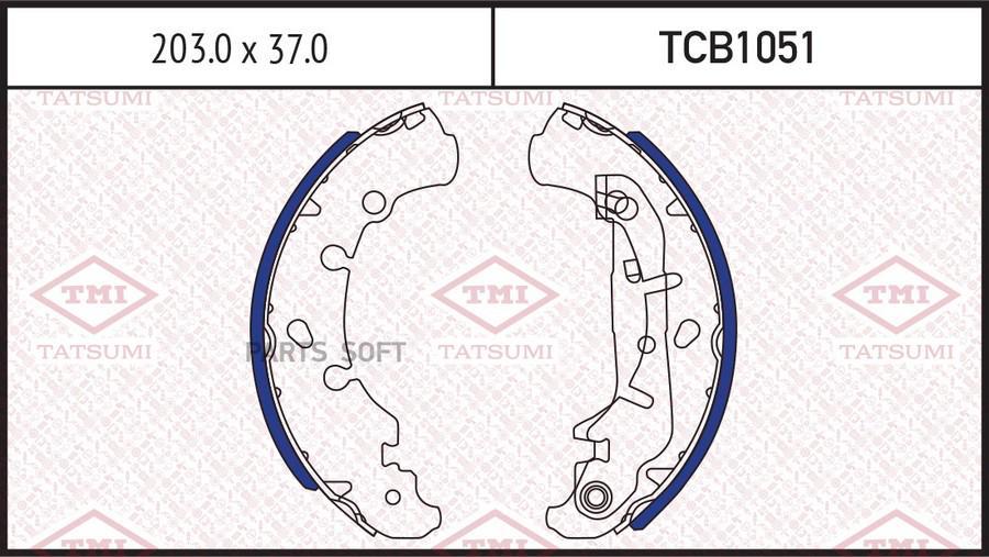 

Колодки тормозные барабанные FORD Fiesta/Fusion 95->MAZDA 121 96-> TATSUMI