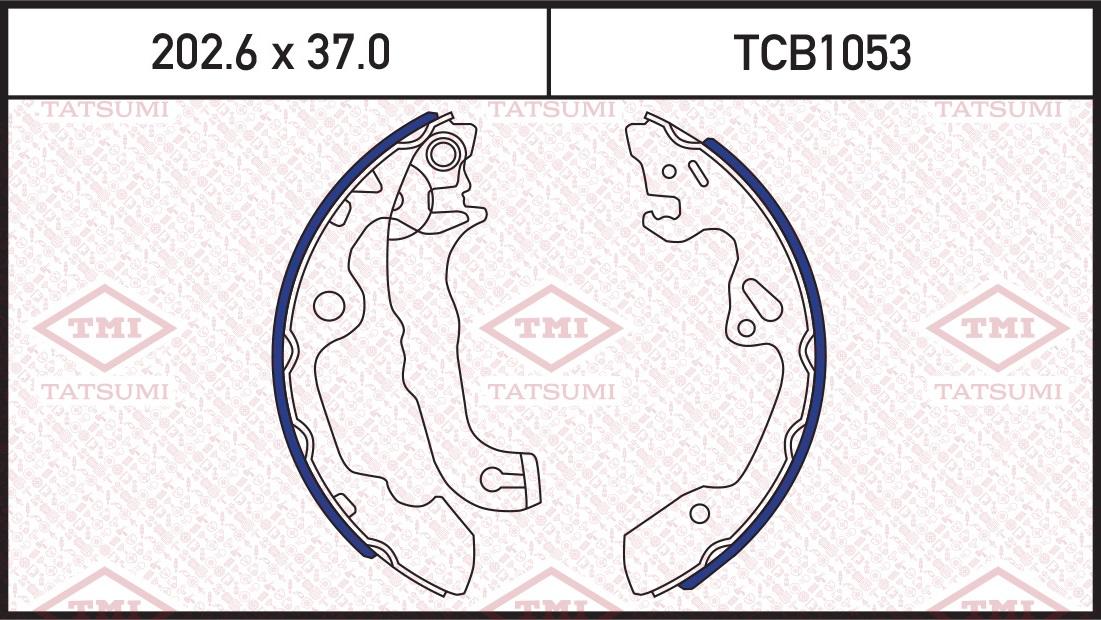 

Колодки тормозные барабанные FORD Focus 98-> TATSUMI