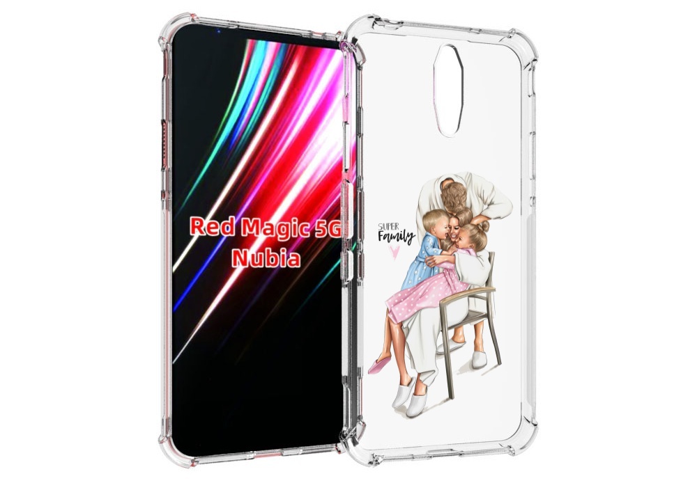 

Чехол MyPads Super-family для ZTE Nubia Red Magic 1 5G, Прозрачный, Tocco