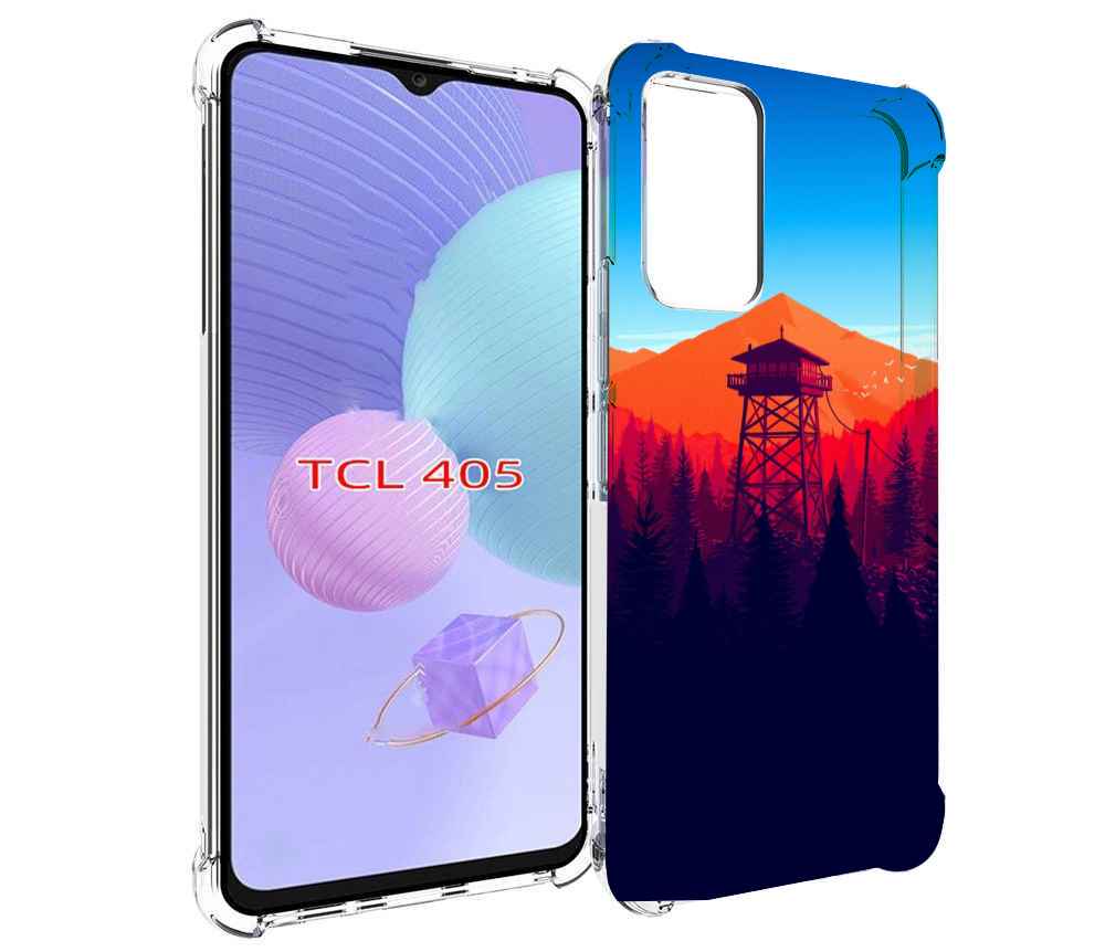 

Чехол MyPads лес с оранжевыми горами для TCL 405, Tocco