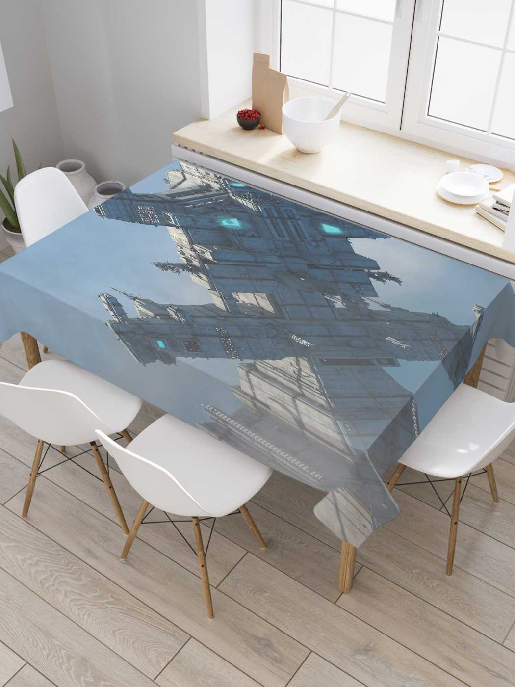 

Скатерть прямоугольная JoyArty "Космический корабль" из оксфорда, 120x145 см, Космический корабль