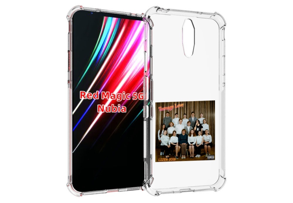 

Чехол MyPads Teenage Love LIZER для ZTE Nubia Red Magic 1 5G, Прозрачный, Tocco