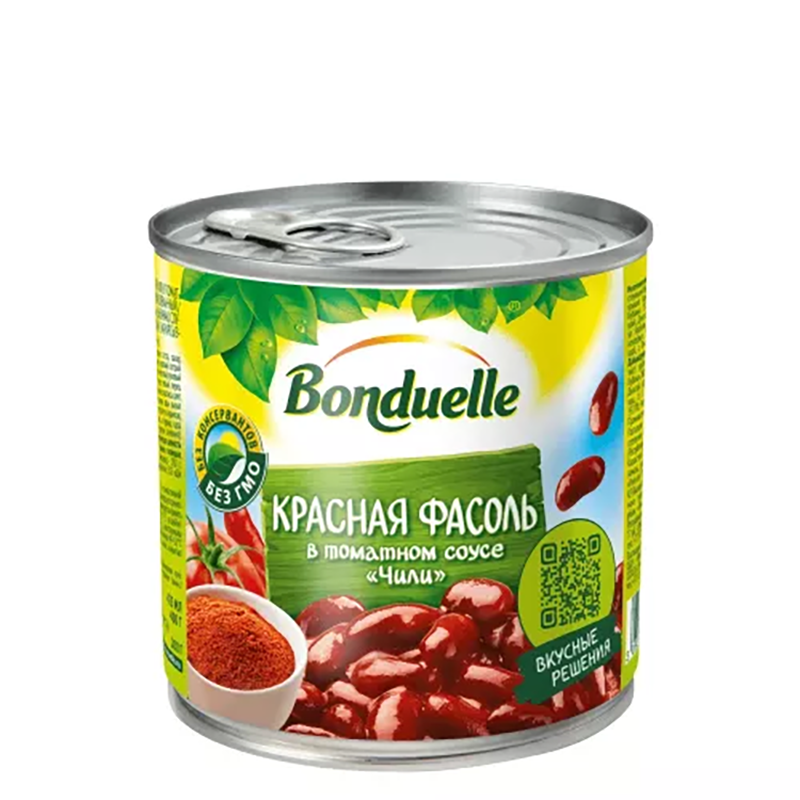 Фасоль Bonduelle красная в соусе Чили 12x425 мл 2125₽