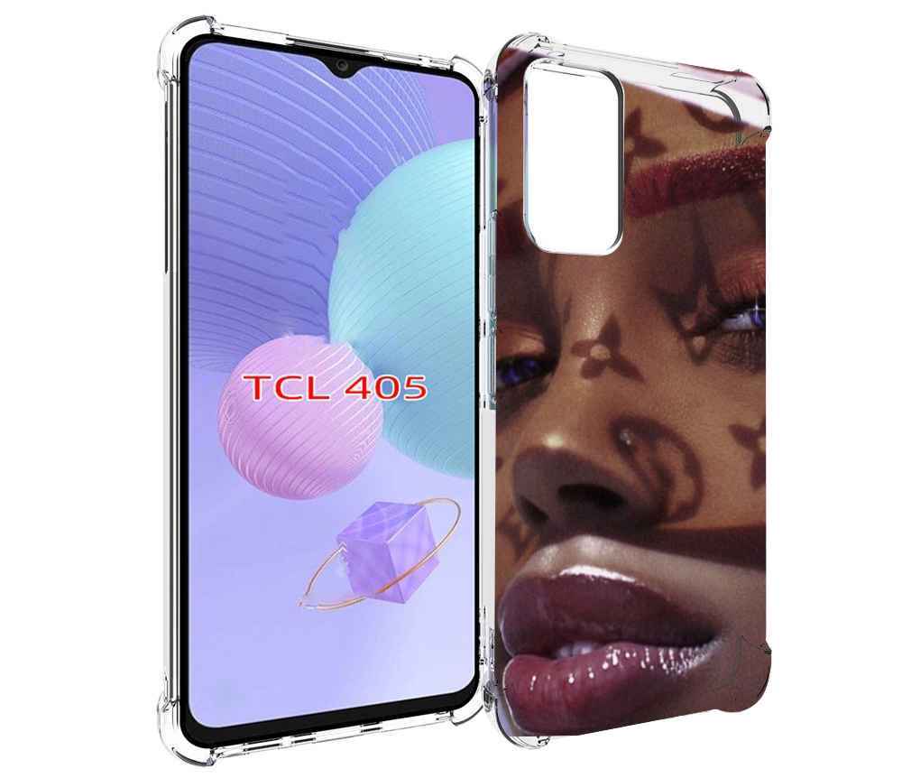 

Чехол MyPads лицо девушки тень женский для TCL 405, Tocco