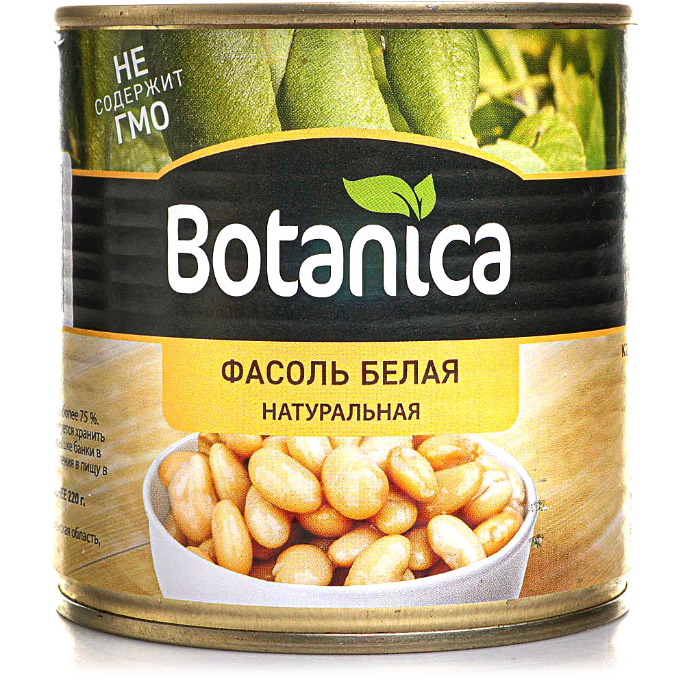 Фасоль Botanica белая натуральная 12x425 мл