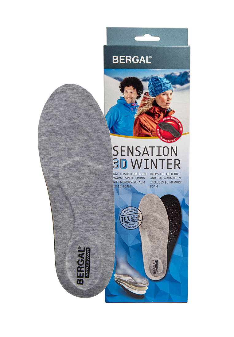 Согревающие стельки для обуви унисекс BERGAL SENSATION 3D WINTER 36