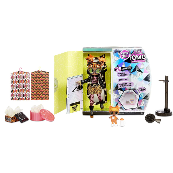 фото Кукла - сюрприз l.o.l. mga original omg winter chill missy meow and baby cat 570271 mga entertainment