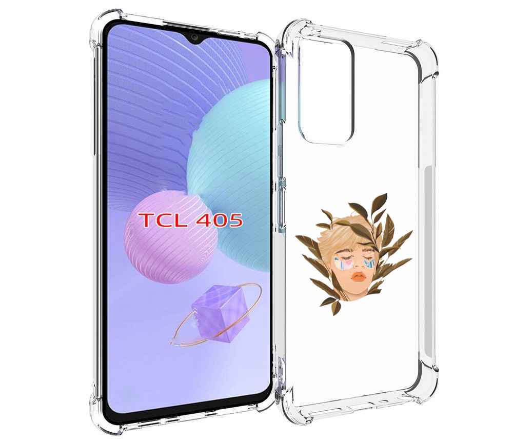 

Чехол MyPads лицо-с-патчами для TCL 405, Tocco