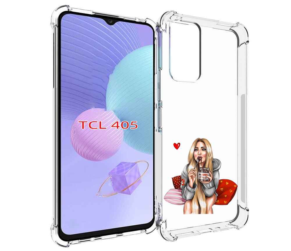 

Чехол MyPads любительница-нутеллы женский для TCL 405, Tocco