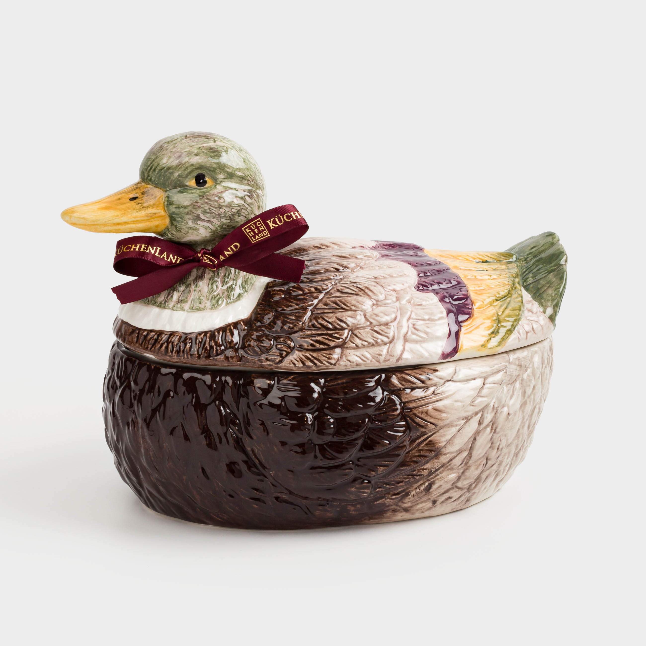 

Емкость для хранения, 28x18 см, 1,7 л, керамика, Утка, Duck