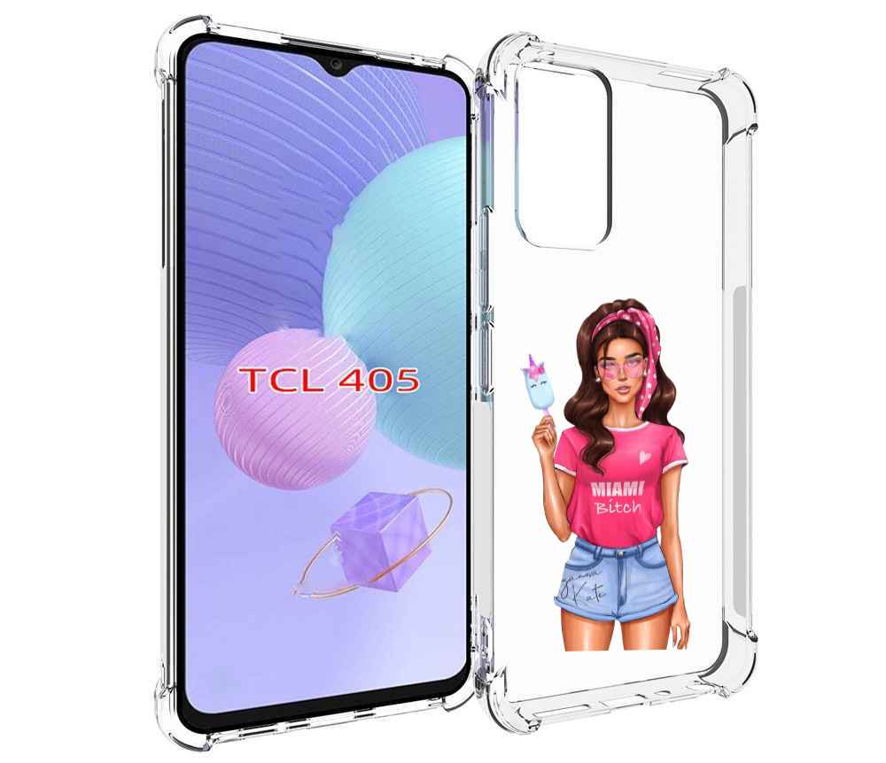 

Чехол MyPads майами-битч женский для TCL 405, Tocco