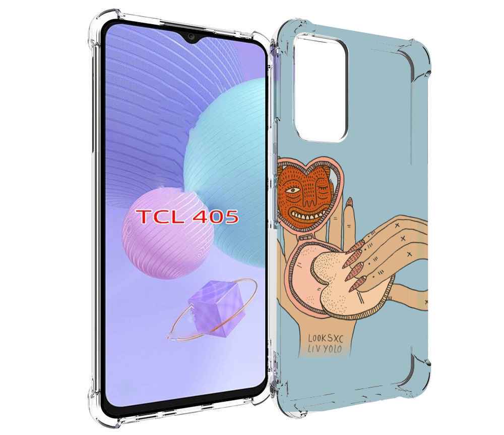 

Чехол MyPads макияж картинка женский для TCL 405, Tocco