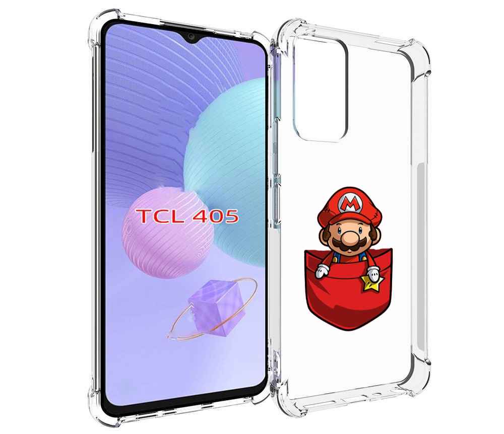 

Чехол MyPads марио в кармашке детский для TCL 405, Tocco