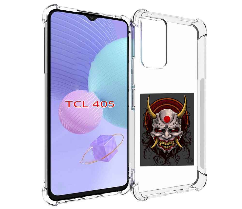 

Чехол MyPads маска с клыками и рогами для TCL 405, Tocco