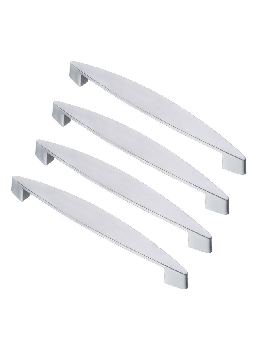 

Комплект из 4 шт ручка-скоба 128 мм KERRON S-2250-128 SC матовый хром, Серебристый, S-2250