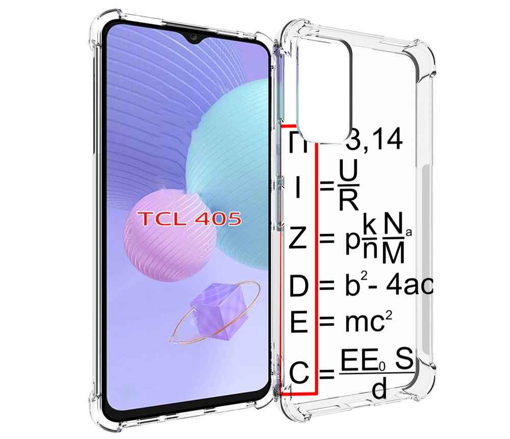 

Чехол MyPads математические-формулы для TCL 405, Tocco