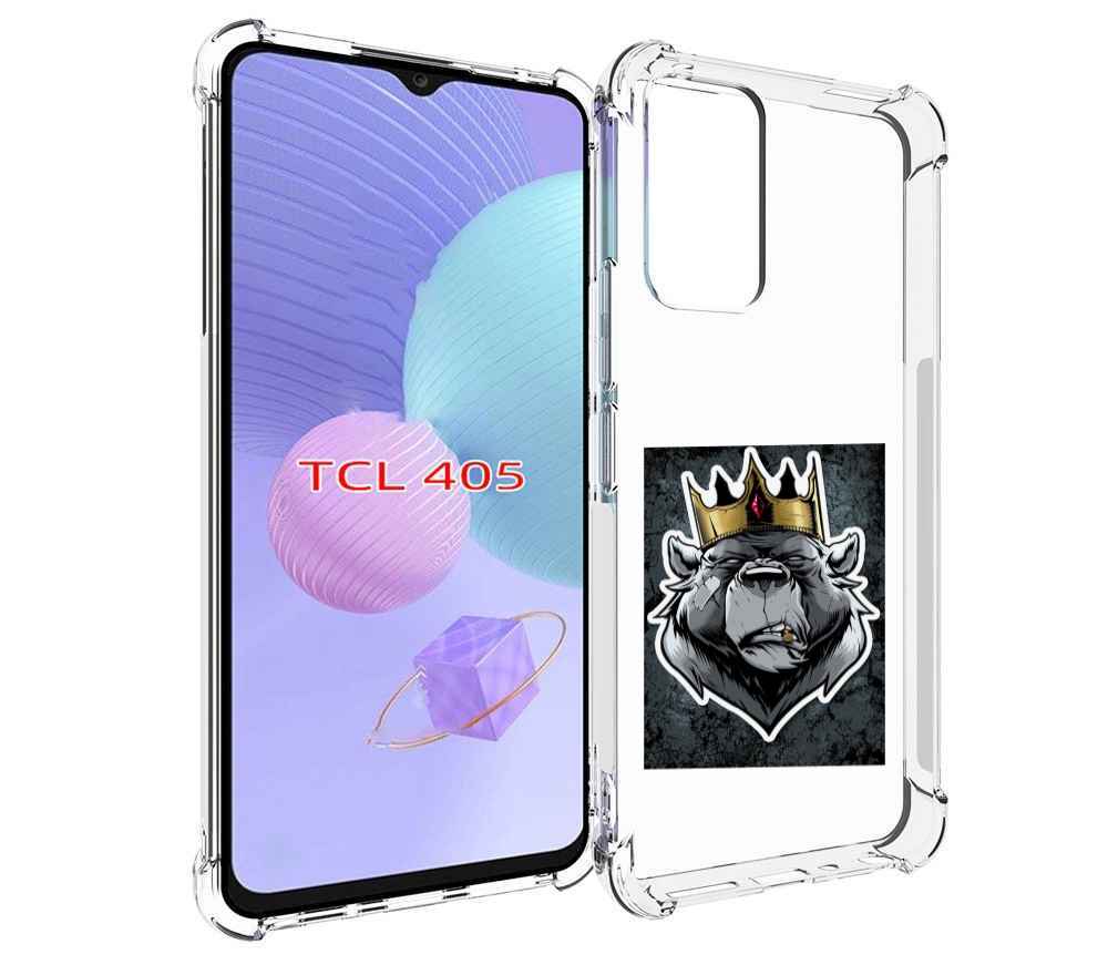 

Чехол MyPads медведь с короной для TCL 405, Tocco