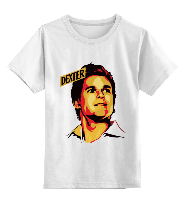 

Футболка детская Printio Dexter цв. белый р. 128, Dexter