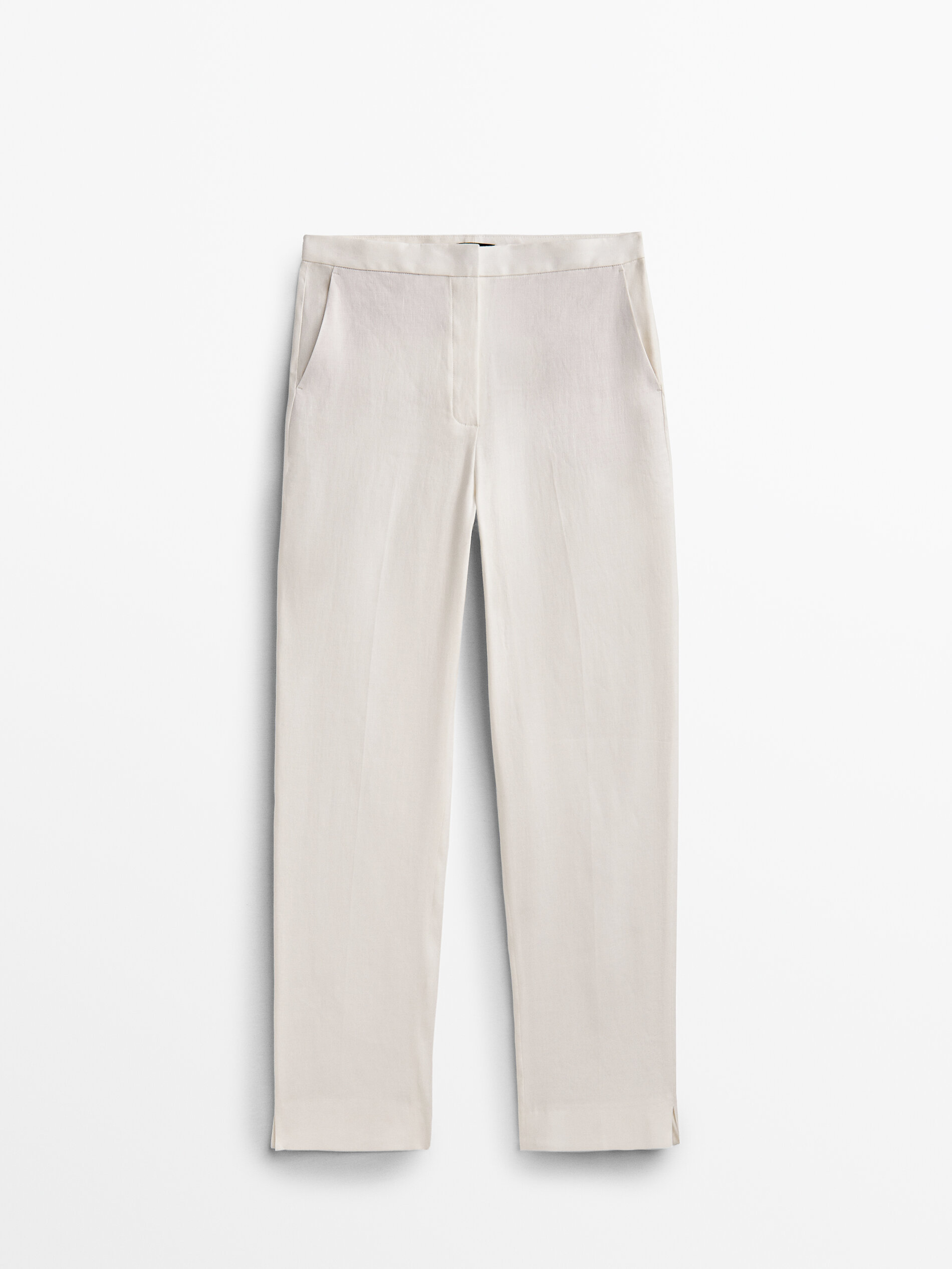 

Брюки женские Massimo Dutti 05002502250 белые 36, 05002502250