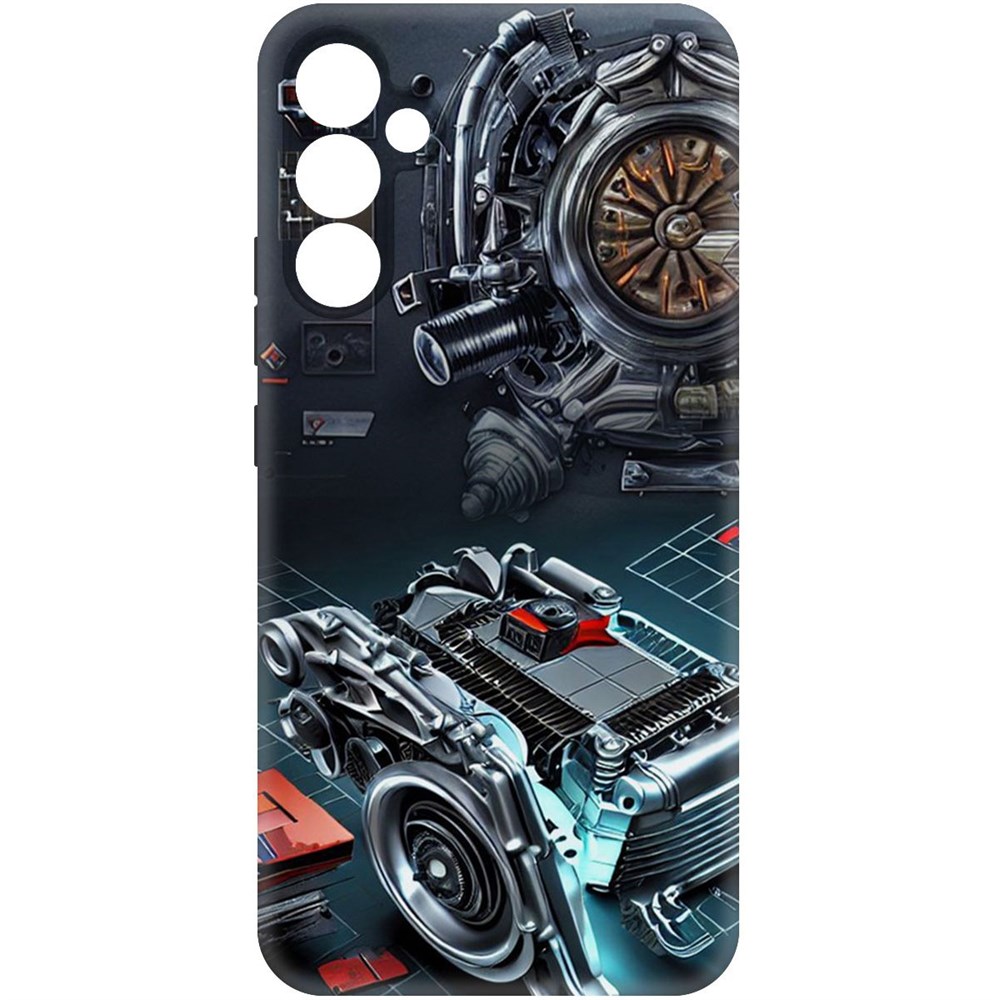 

Чехол-накладка Софт Моторы для Samsung Galaxy A34 5G (A346), Черный