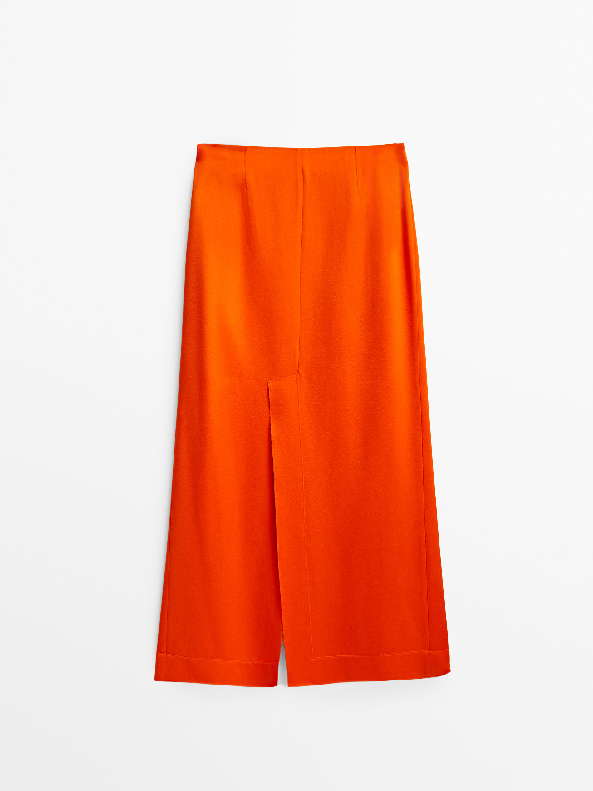

Юбка женская Massimo Dutti 06646555615 оранжевая 36, 06646555615
