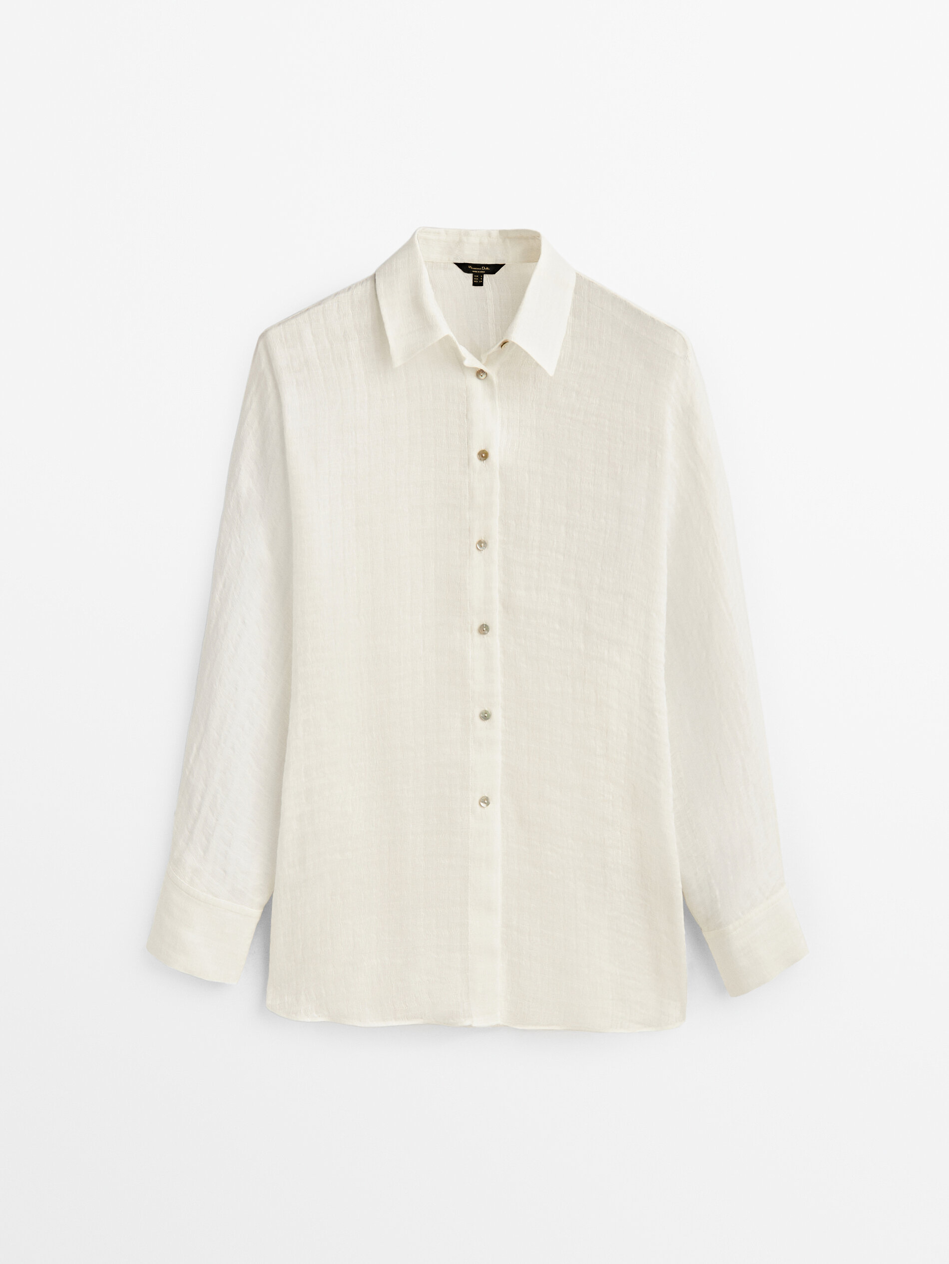 

Рубашка женская Massimo Dutti 05134529250 белая M, 05134529250