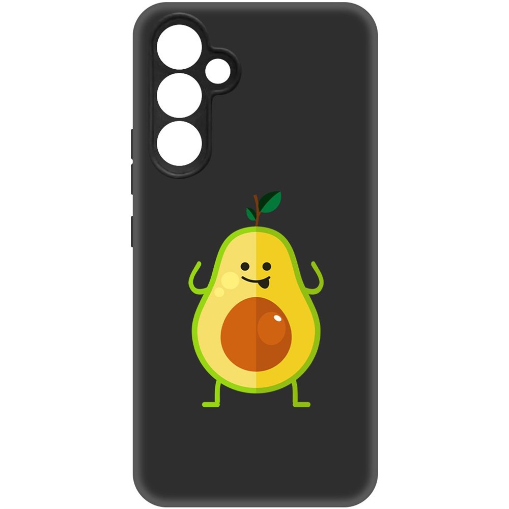 

Чехол-накладка Софт Авокадо Веселый для Samsung Galaxy A54 5G (A546), Черный