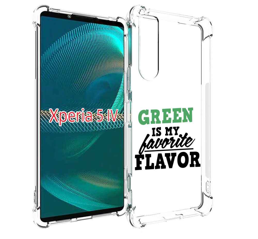 

Чехол MyPads Зеленый-фаворит для Sony Xperia 5 IV (5-4), Прозрачный, Tocco