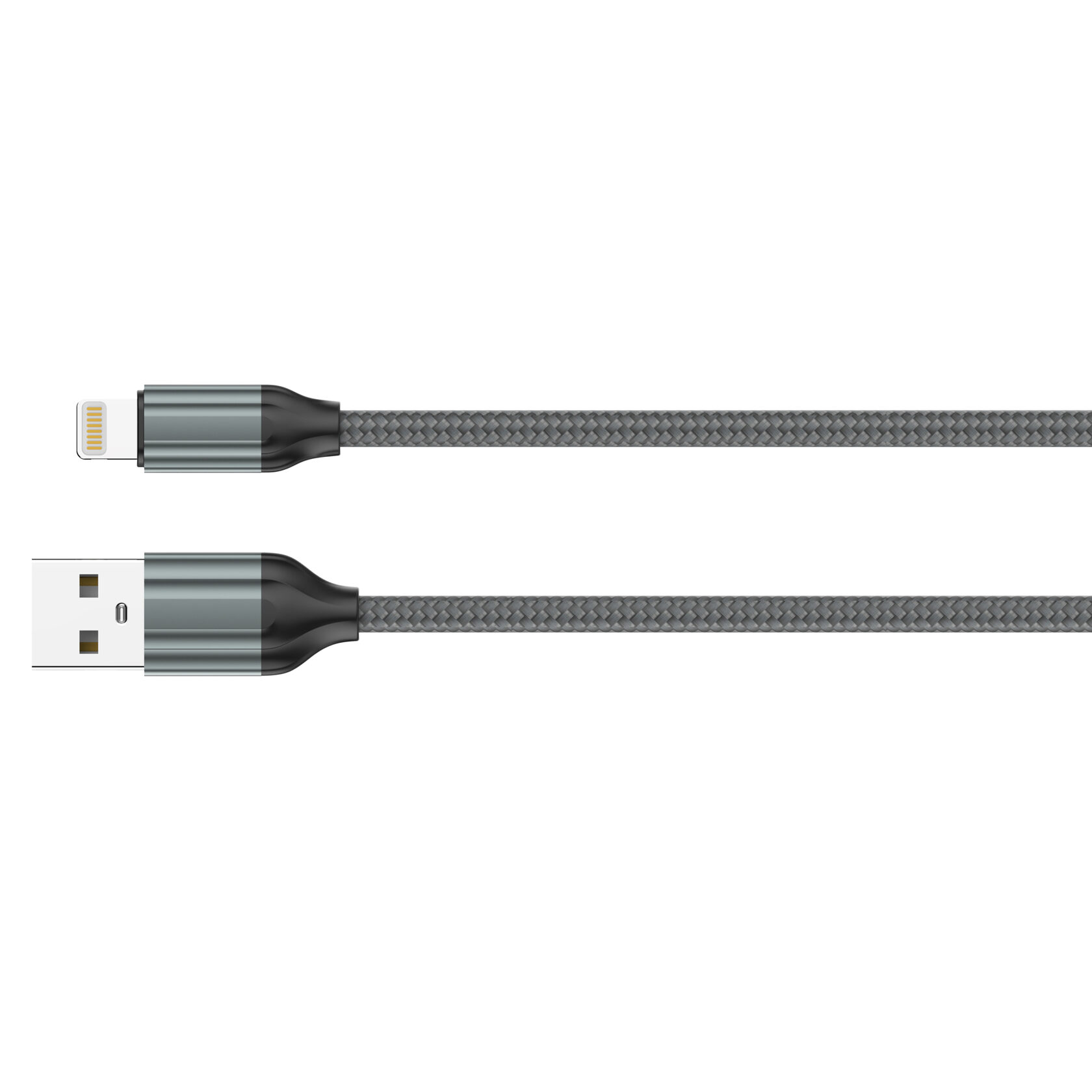LDNIO LS432/ USB кабель Lightning/ 2m/ 2.4A/ медь: 120 жил/ Нейлоновая оплетка/ Gray