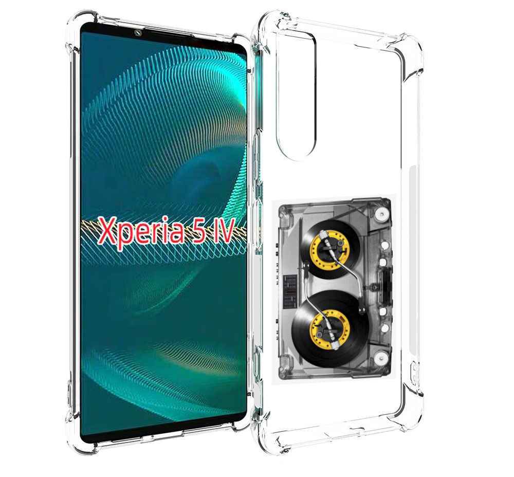 

Чехол MyPads Кассета музыкальная для Sony Xperia 5 IV (5-4), Прозрачный, Tocco