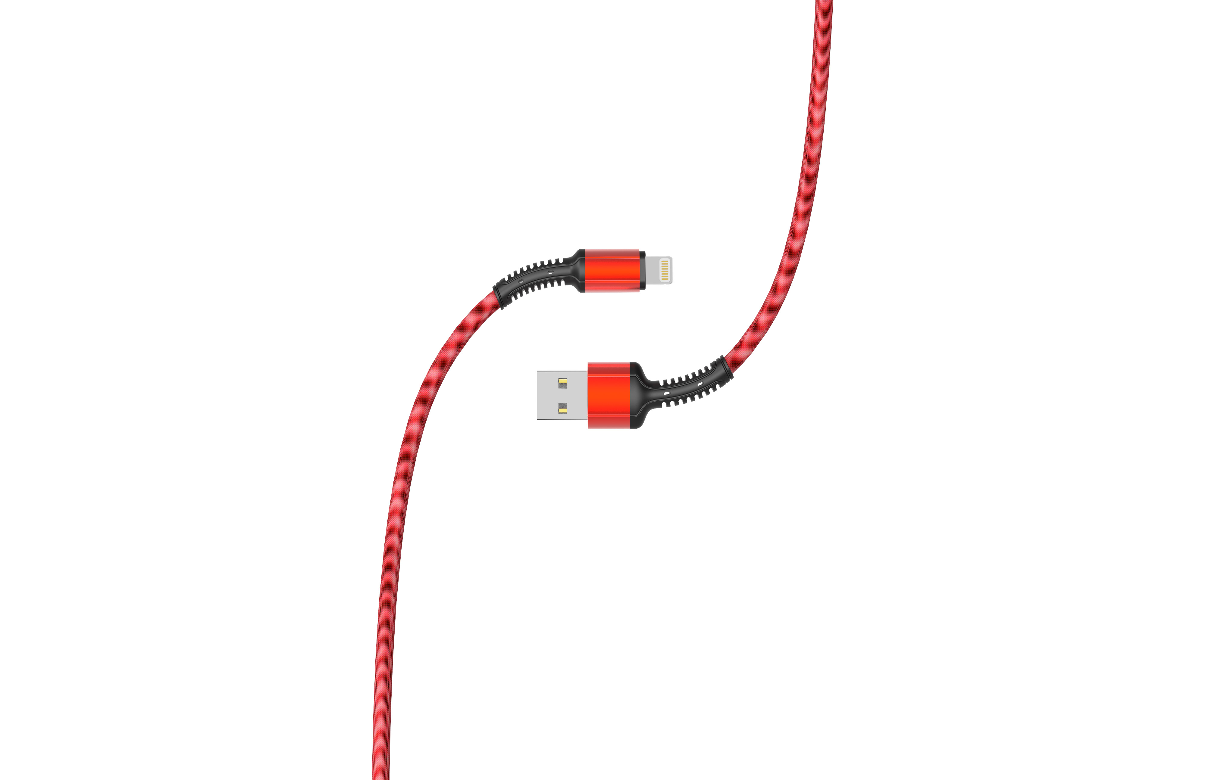 фото Ldnio ls63/ usb кабель lightning/ 1m/ 2.4a/ медь: 86 жил/ red