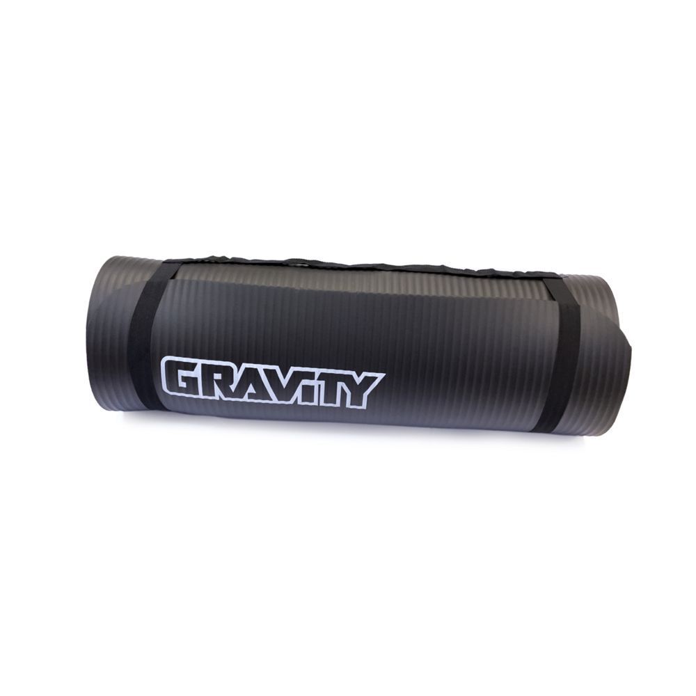 Коврик для фитнеса Gravity DK2264C black 180 см, 15 мм
