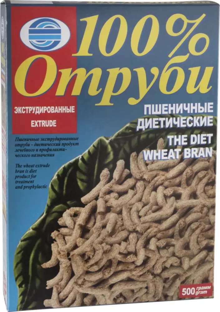 Отруби Русский Продукт пшеничные 100%, диетические, 500 г х 6 шт