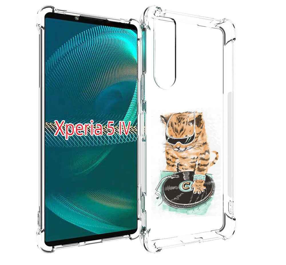 

Чехол MyPads Кот диджей для Sony Xperia 5 IV (5-4), Прозрачный, Tocco