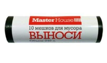 фото Мешки для мусора master house арт. 607175, 240 литров, 10 шт. в уп. - 3 упак. nobrand