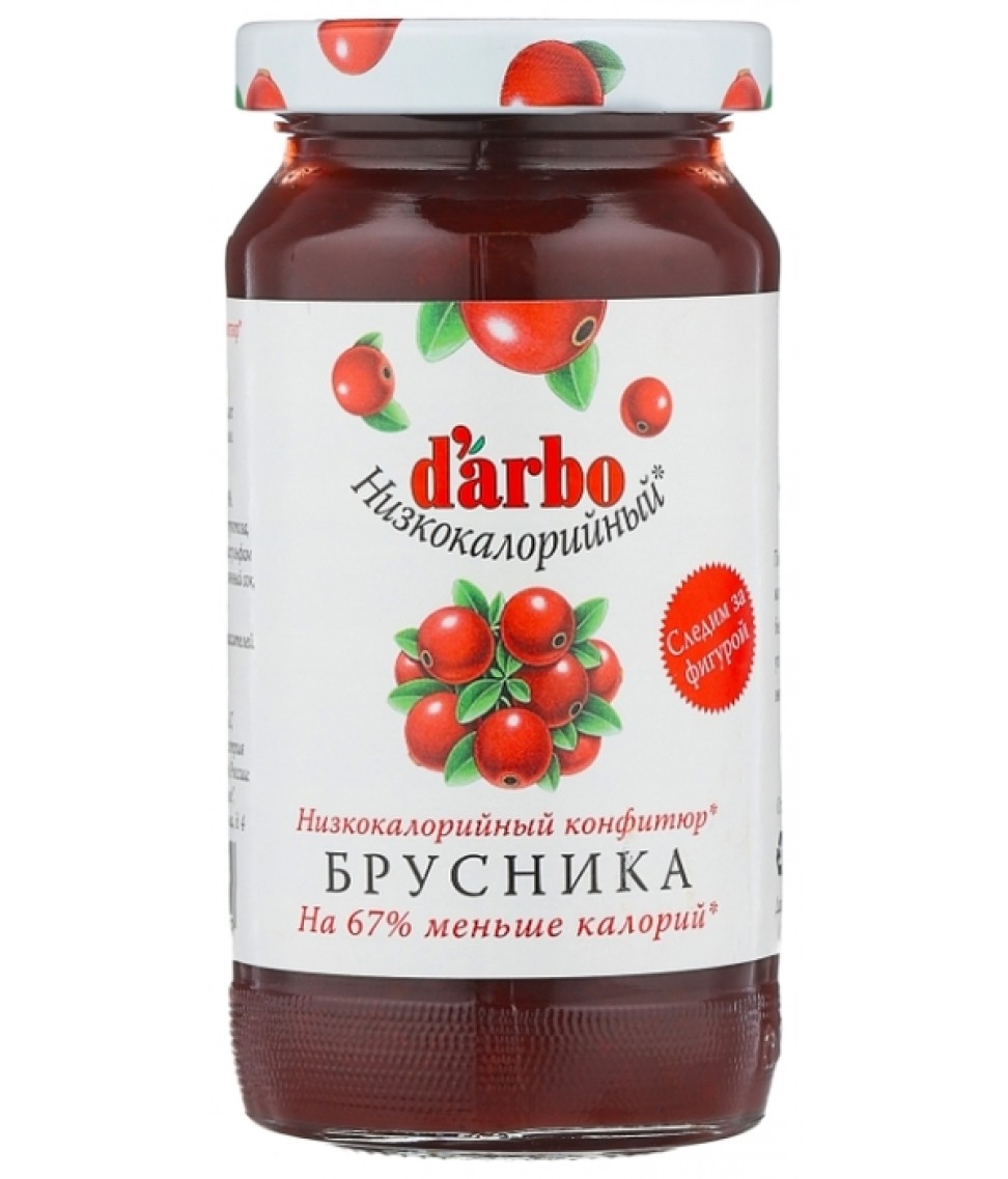 

Конфитюр DARBO Брусника с пониженной калорийностью. 220г., 19786