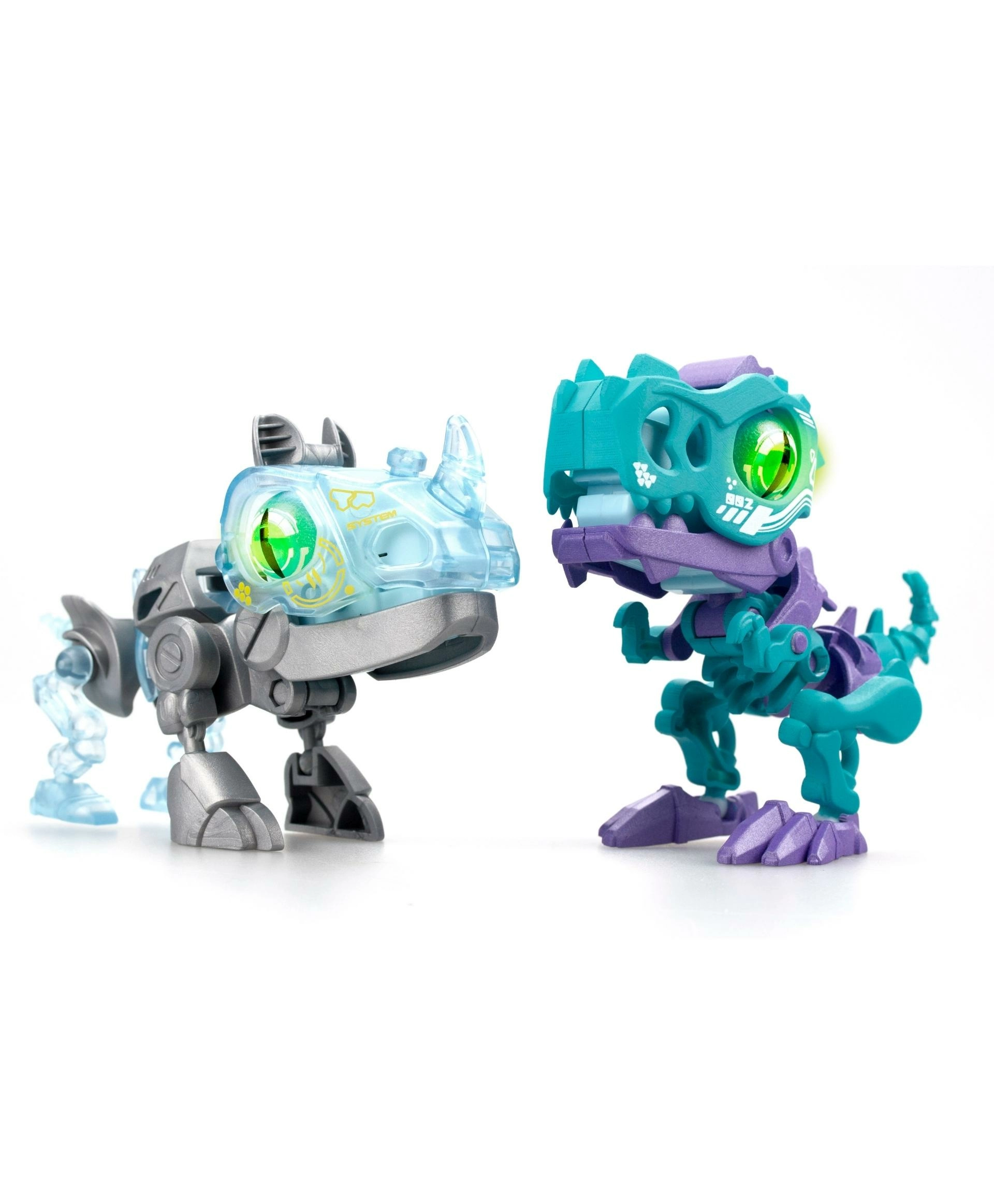 Интерактивное животное YCOO Биопод Киберпанк Двойной, Тирекс + Носорог 88116Y