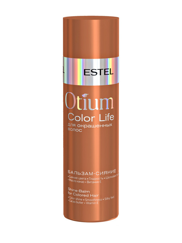 Бальзам-сияние ESTEL Otium Color Life для окрашенных волос, 200 мл бальзам для волос estel princess essex для окрашенных волос 1 л