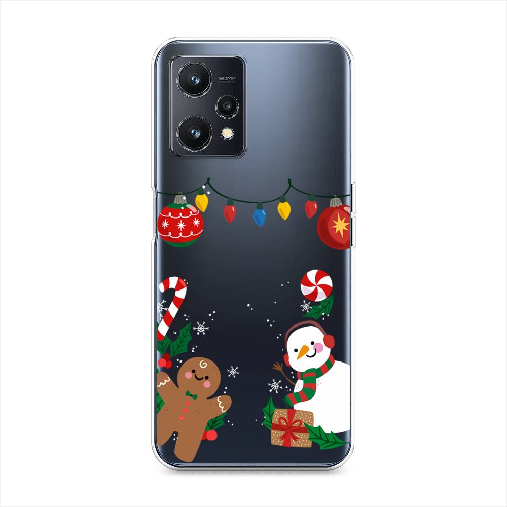 

Чехол на Realme 9 Pro "Новогоднее настроение", Коричневый;красный;зеленый, 2511150-5