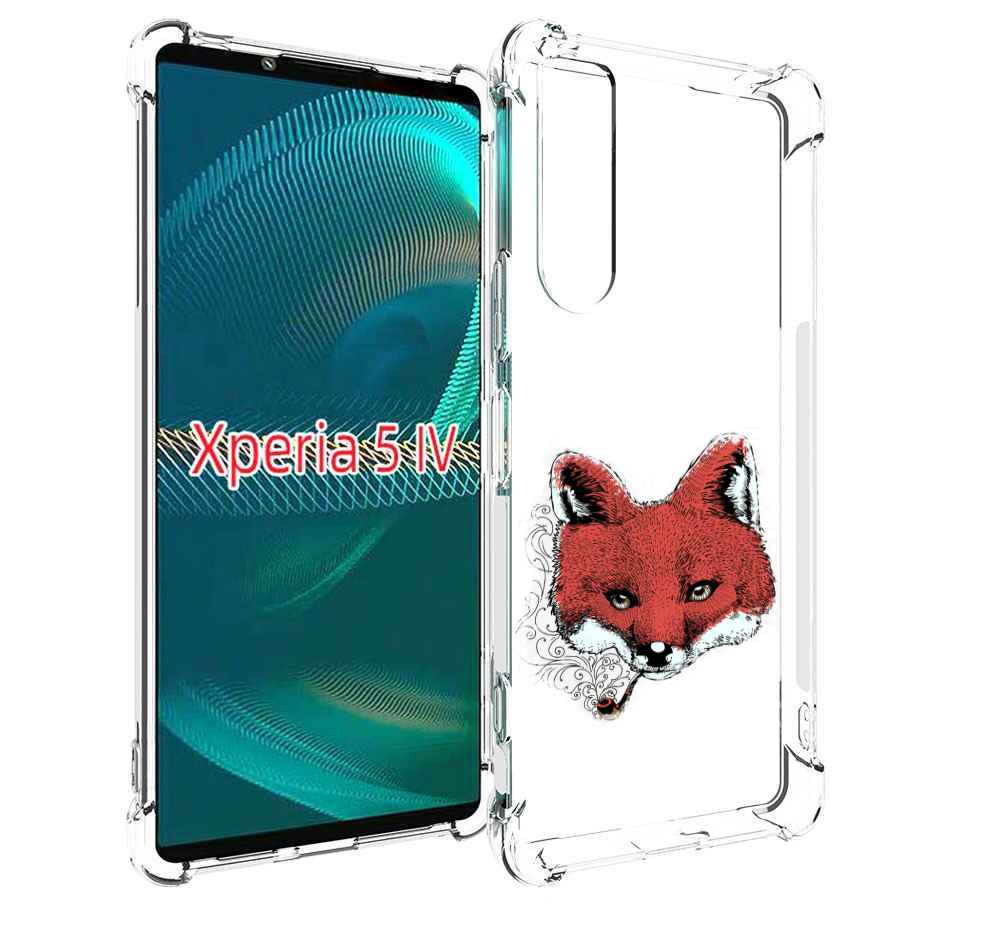 

Чехол MyPads Лис с трубкой для Sony Xperia 5 IV (5-4), Прозрачный, Tocco