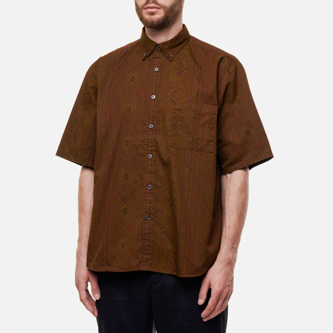 

Рубашка мужская SOPHNET. SOPH-220060-BROWN коричневая XL, SOPH-220060-BROWN